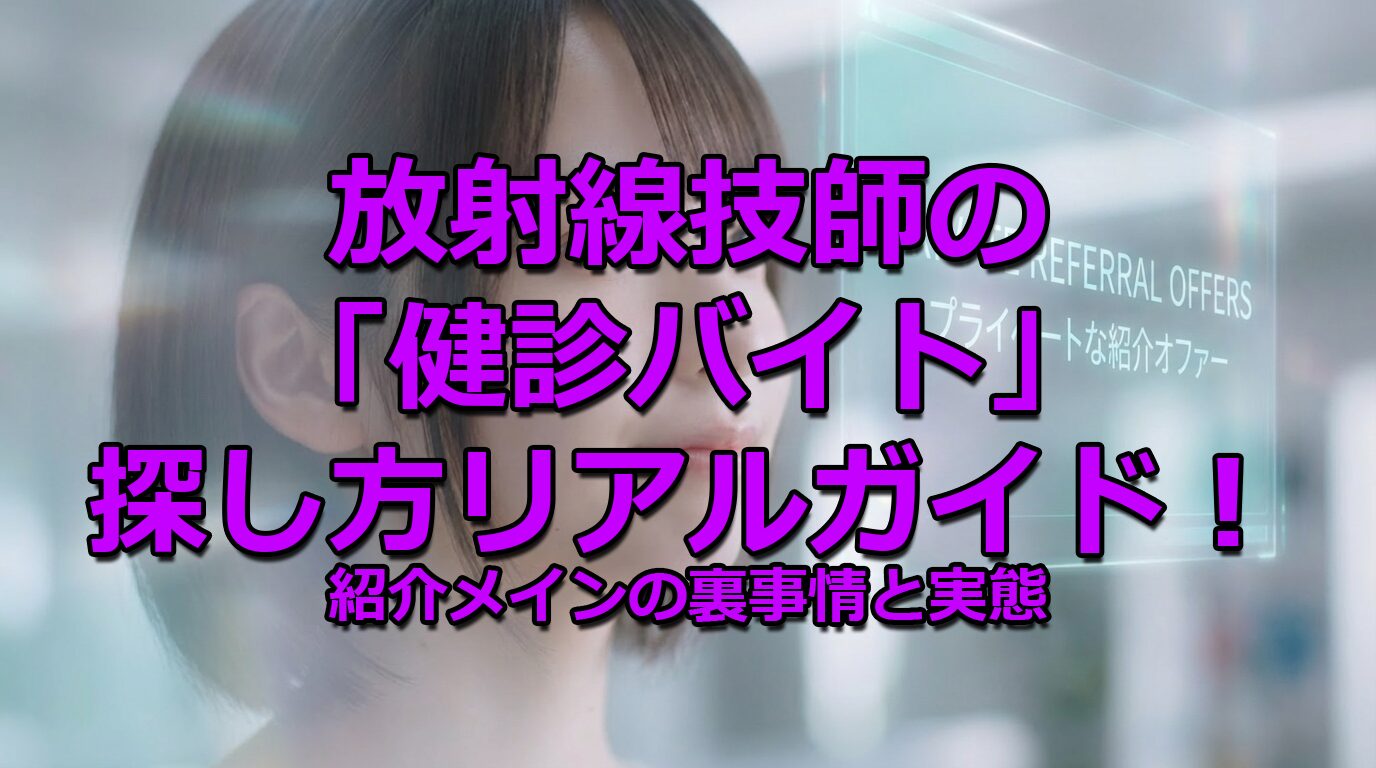 健診バイト探し方ガイド