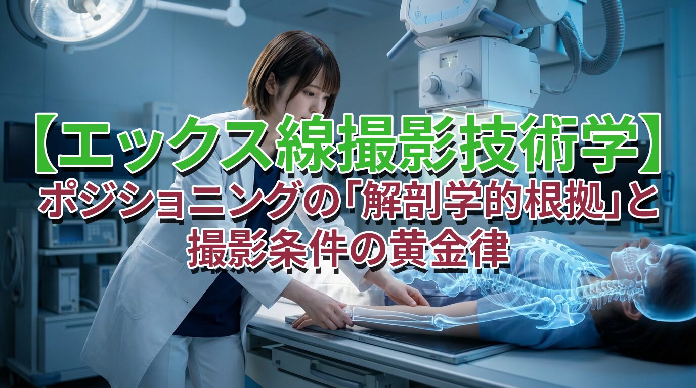 エックス線撮影技術学】ポジショニングの「解剖学的根拠」と撮影条件の