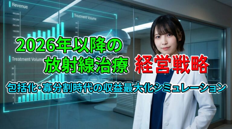 2026年以降の放射線治療経営戦略|包括化・寡分割時代の収益最大化シミュレーション