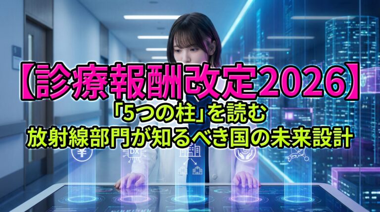 【診療報酬改定2026】「5つの柱」を読む｜放射線部門が知るべき国の未来設計