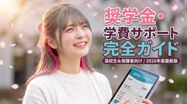 奨学金・学費サポート完全ガイド【2026年度】