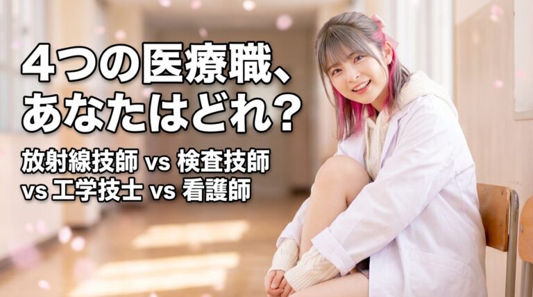 放射線技師 vs 検査技師 vs 工学技士 vs 看護師