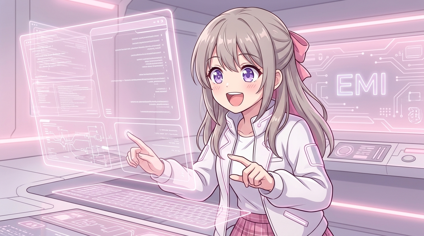 テクノロジー好きタイプのエミ