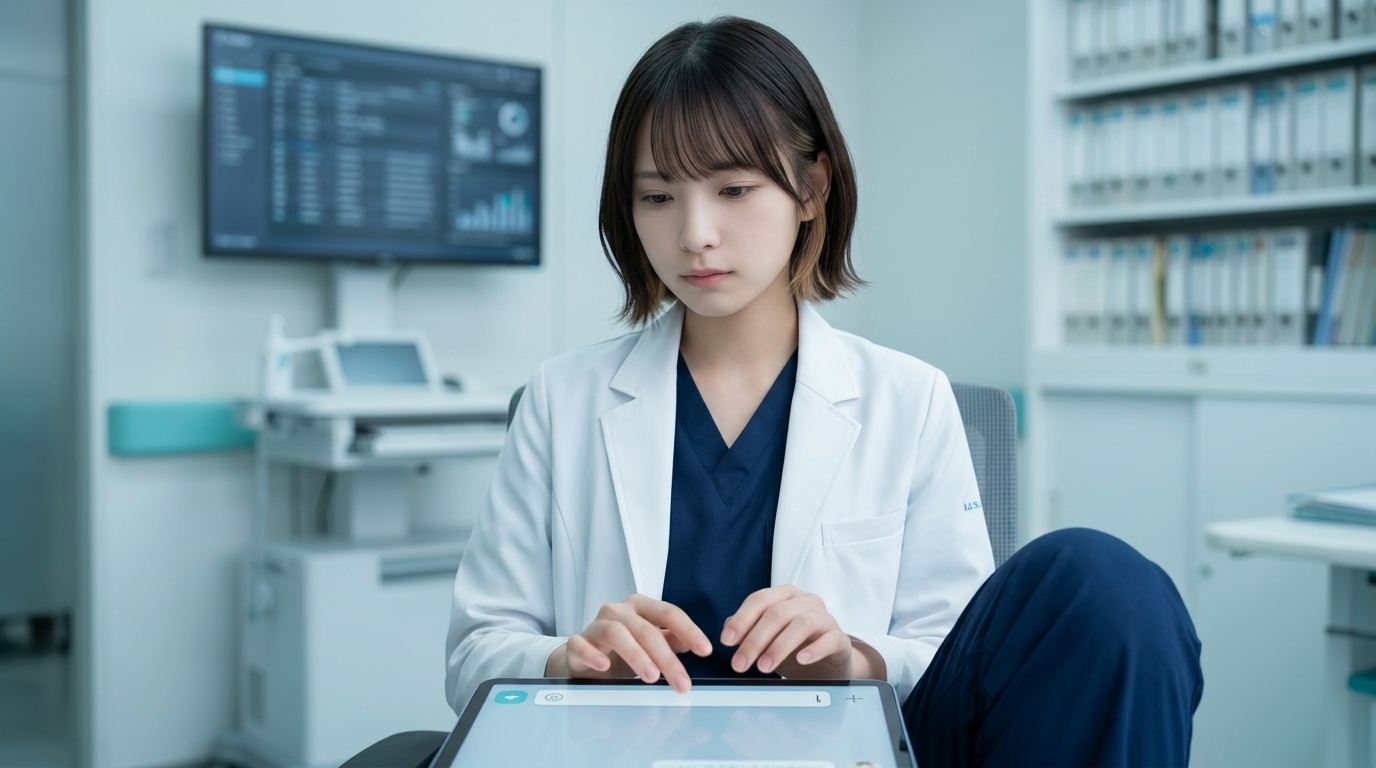チャット入力欄の前で入力を躊躇しているLINA