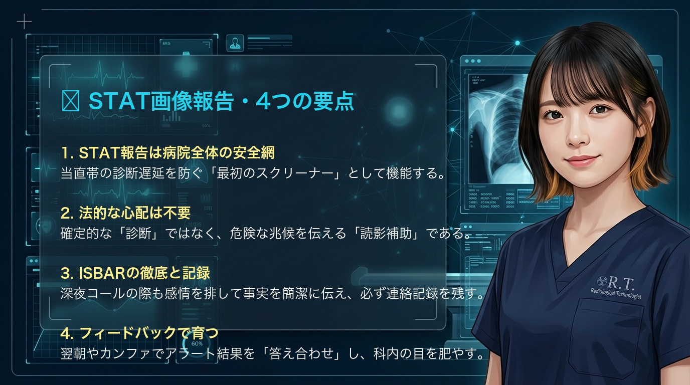 STAT画像報告の標準化・4つの要点まとめ