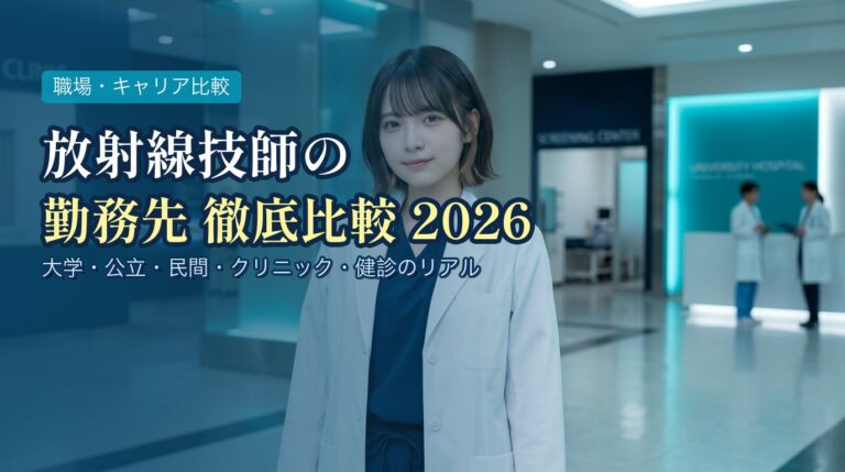 放射線技師の勤務先徹底比較2026