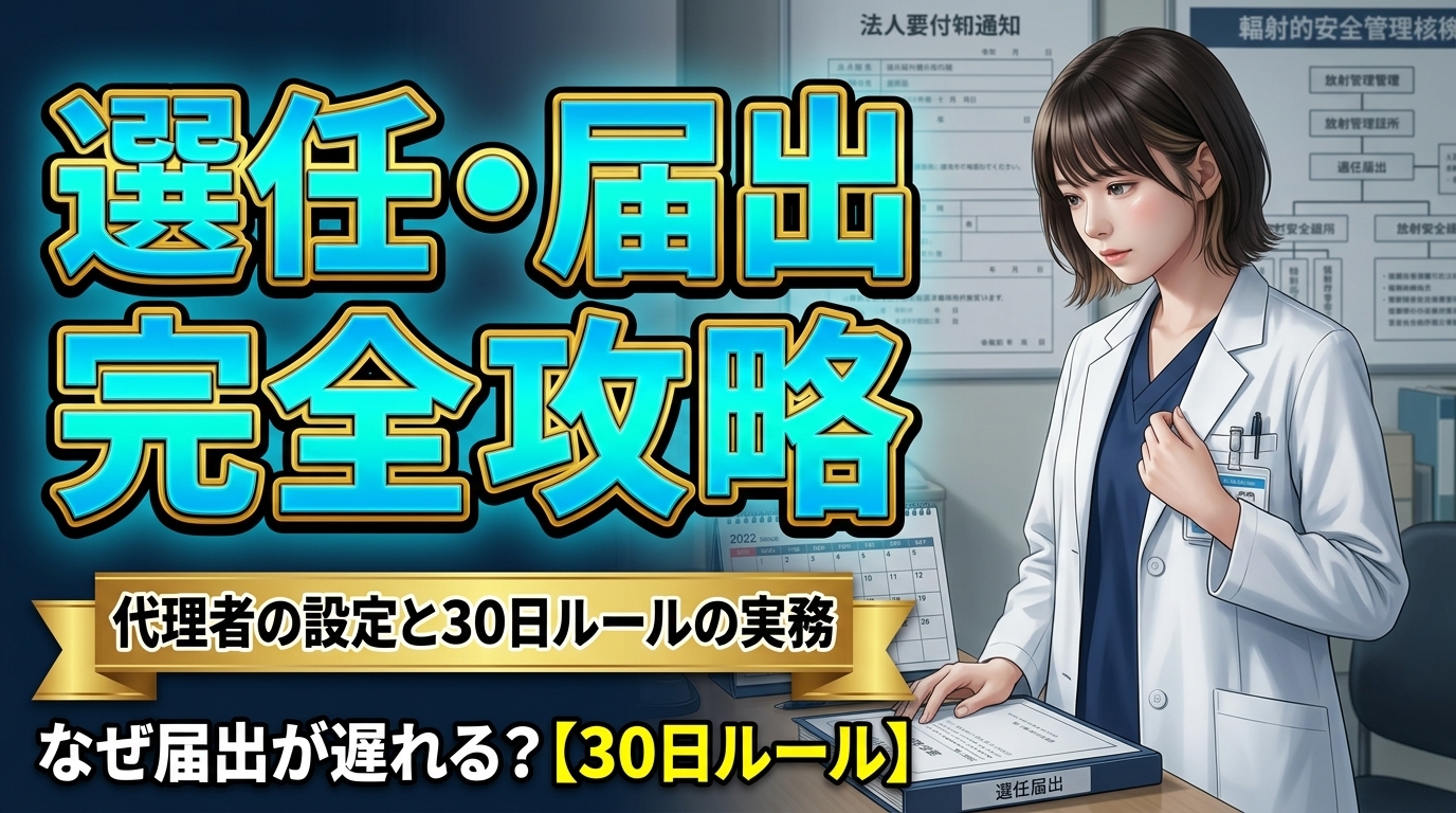 主任者・代理者の選任と30日ルール