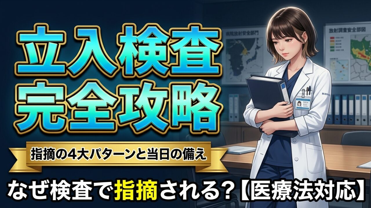 立入検査・監査で実際に見られるポイント|指摘の型と当日の備え アイキャッチ