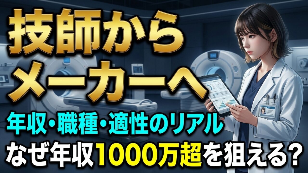 放射線技師から医療機器メーカーへ転職！年収・職種・適性のリアル